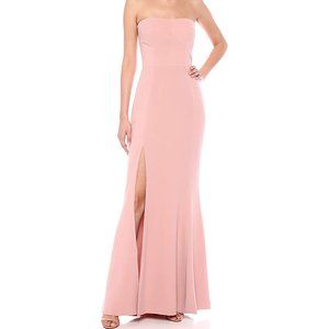 Dress The Population Ellen Strapless Trumpet Pink Gown